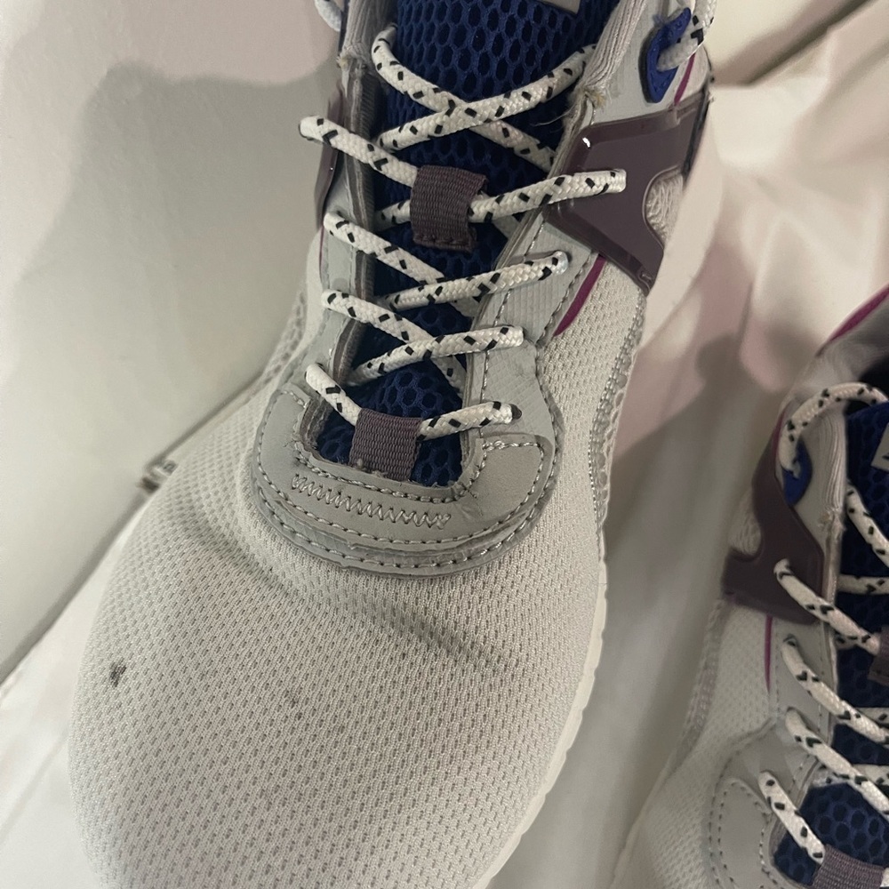Skechers Light Gray and Violet Sneakers - Picture 4 of 11